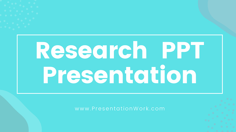 Research Paper Presentation making with Powerpoint - Research PPT Template