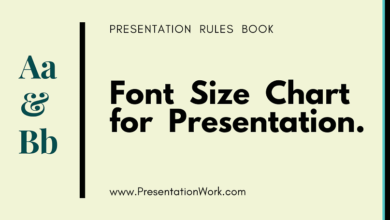 Photo of Best Font Size Chart for Presentation Slide: Font Size Selection for a Presentation in a  Large Hall